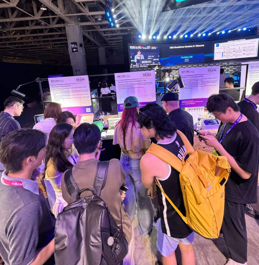 Beyond Expo booth crowd