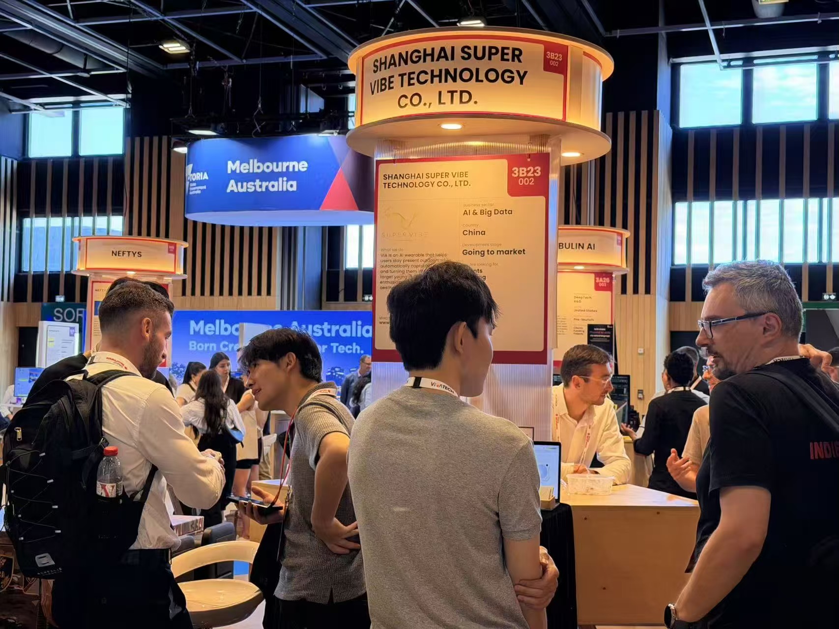 Visitors discovering VIA at VivaTech
